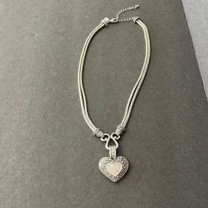 LIA SOPHIA LOVE DUST CRYSTAL HEART NECKLACE